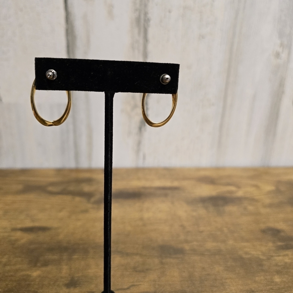 Goldtone Hoop Earrings - Picture 4 of 7